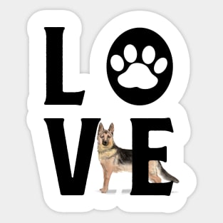 Dog Love - German Shepherd Sticker